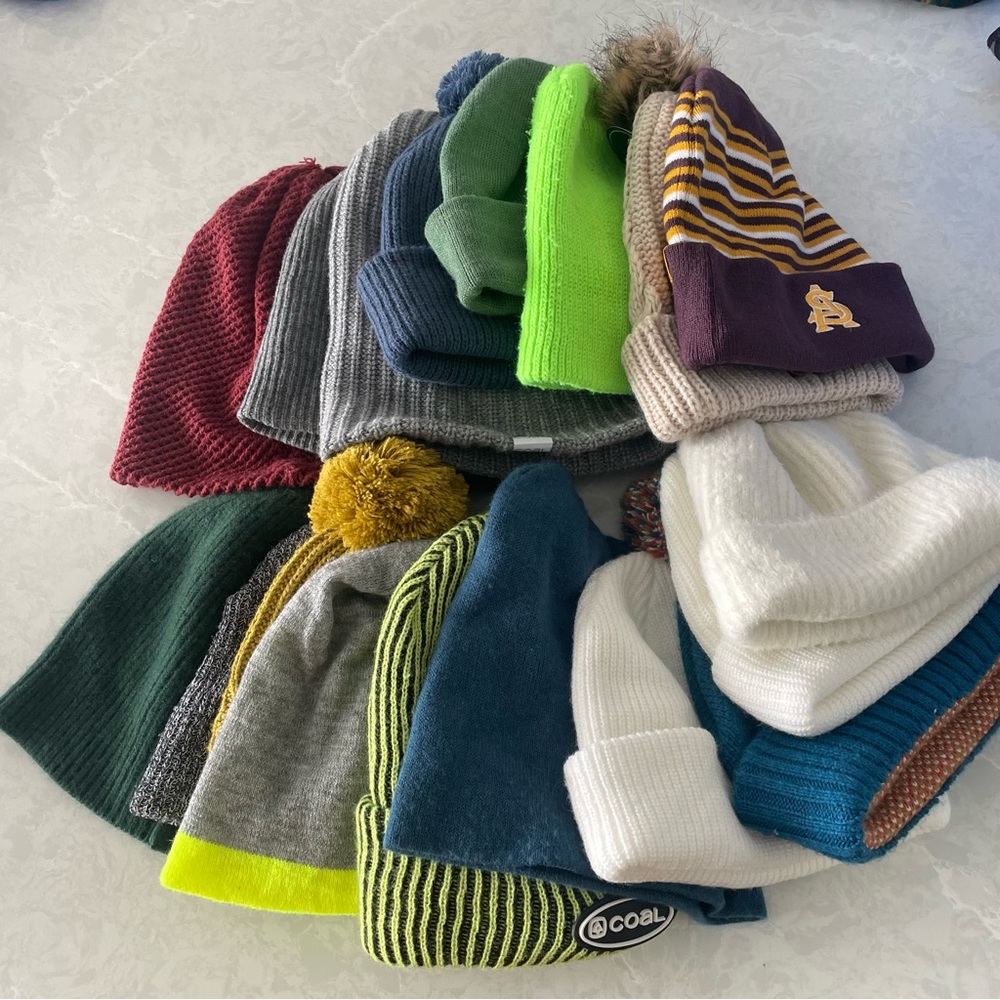 The Benny Ultra Tall Knit Beanie - Coal Headwear Knitted Long Beanie - Picture 11 of 16